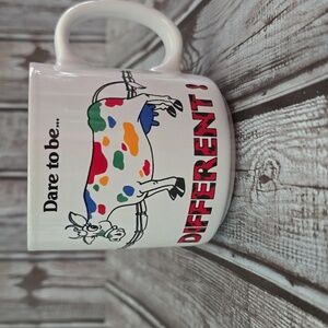 Dare To Be Different Cow Mug By Ganz